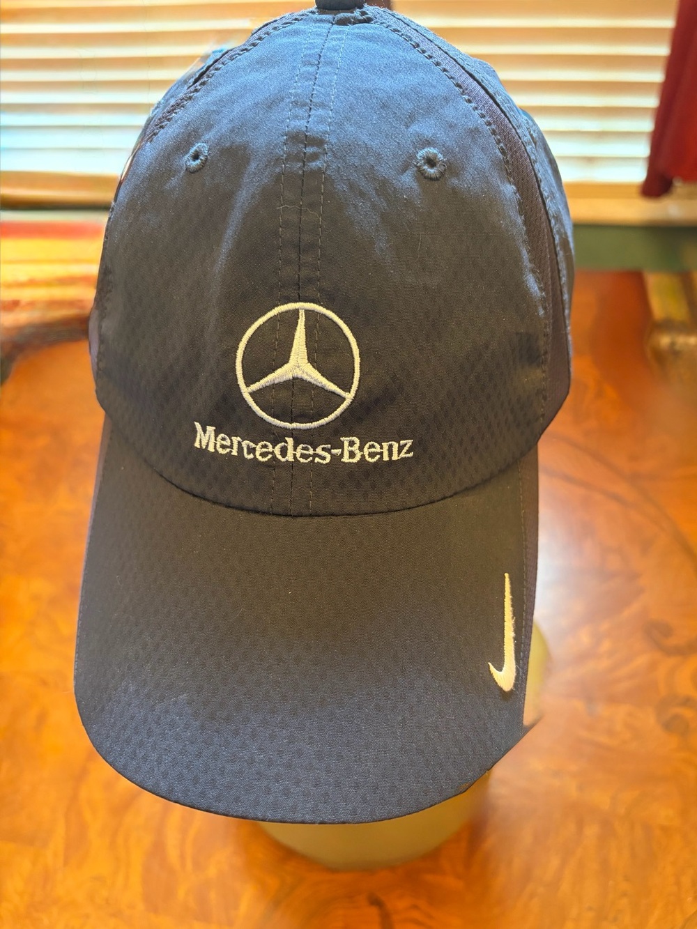 Nike Men's Navy Blue Mercedes-Benz Embroidered Logo Baseball Cap